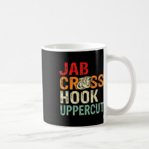 Caneca De Café Jab Cruz Gancho Uppercut Treino de Boxeador Homens