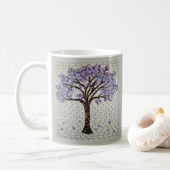 Caneca De Café Jacaranda, árvore da vida Mug (Com Donut)