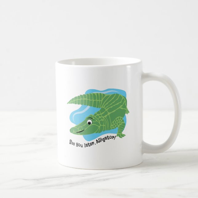 Caneca De Café Jacaré mais atrasado (Direita)