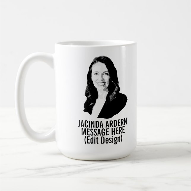 CANECA DE CAFÉ JACINDA ARDERN PERSONALIZADO (Esquerda)