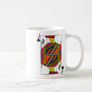 Caneca De Café Jack Of Clubs Poker Card Jogando Cartão Blackjack 