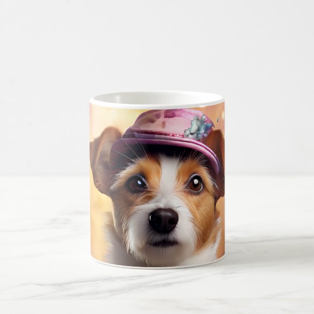 Caneca De Café Jack Russell em Figurino Vibrante (Centro)