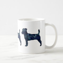 Caneca De Café Jack Russell Terrier Black Watercolor Silhouette