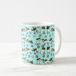 Caneca De Café Jack Russell Terrier Cartoon Mug
