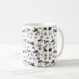 Caneca De Café Jack Russell Terrier Cartoon Mug