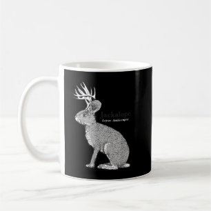 Caneca De Café Jackalope Engraçado Coelho