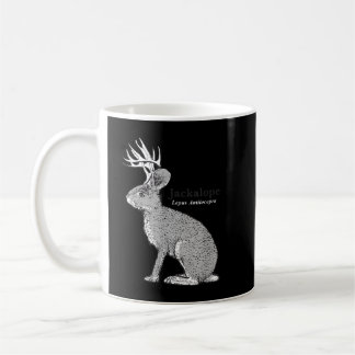 Caneca De Café Jackalope Engraçado Coelho