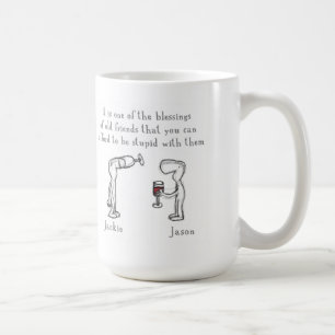 Caneca De Café Jackie e Jason