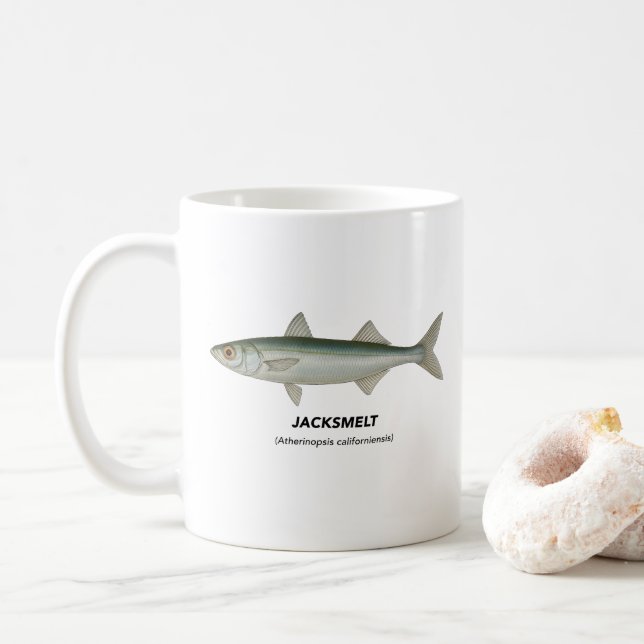 Caneca De Café Jacksmelt - Animais Marinhos da Califórnia (Com Donut)