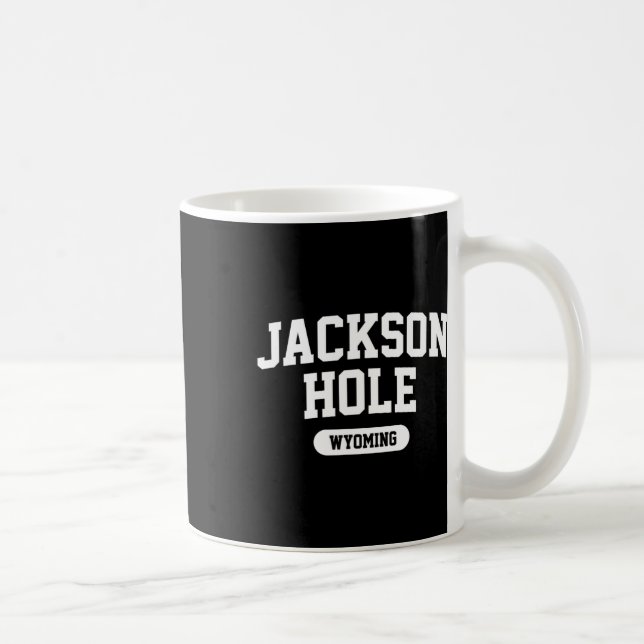 Caneca De Café Jackson Hole Wyoming Tetons Ski Mountain Skiing (Direita)