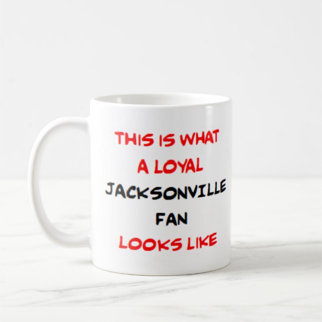 Caneca De Café jacksonville fan, loyal (Esquerda)