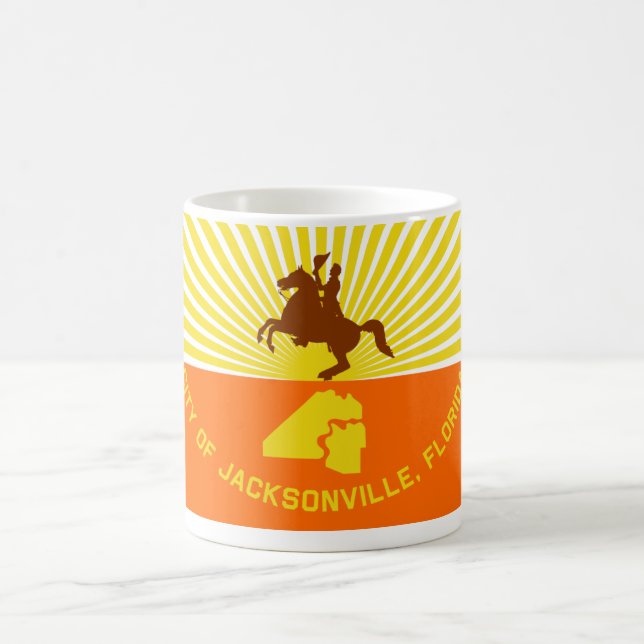 Caneca De Café Jacksonville Flag (Centro)