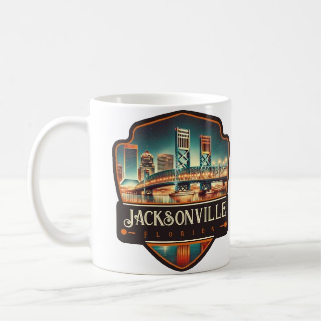 Caneca De Café Jacksonville, Flórida | Vintage (Esquerda)