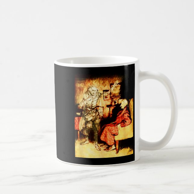 Caneca De Café Jacob Marley Ghost Scrooge Bah Humbug Christmas Ca (Direita)