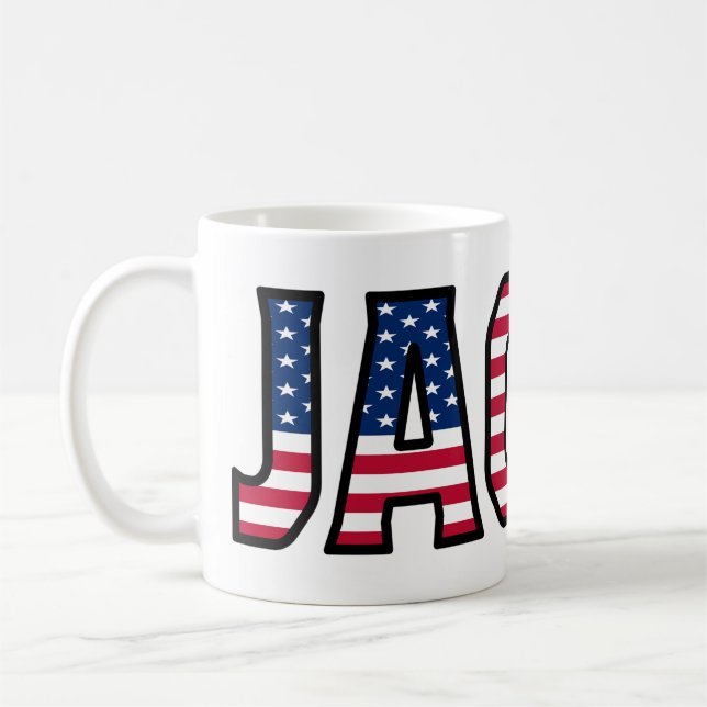 Caneca De Café Jacob Name Vorname USA styled Tasse Kaffeetasse (Esquerda)