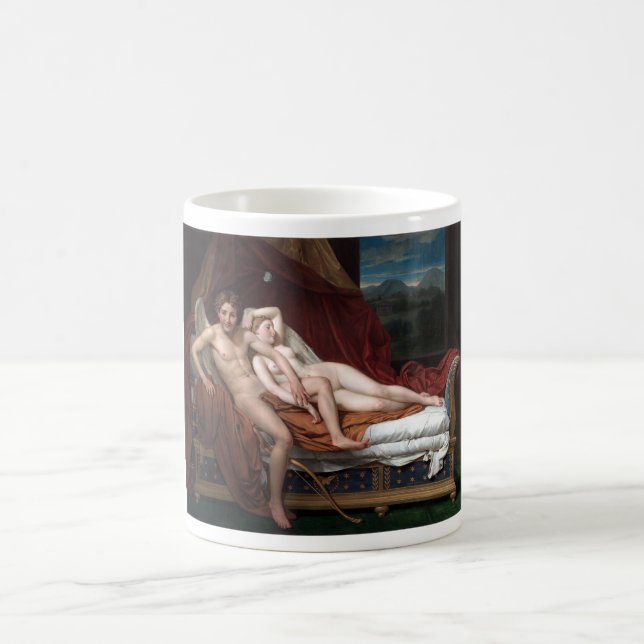 Caneca De Café Jacques-Louis David Cupid e Psyche (Centro)