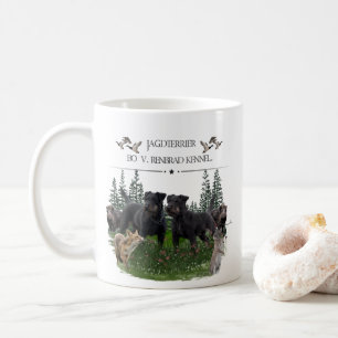 Caneca De Café Jagdterrier Bo v. Renbrad Kennel. Pele do Laptop H