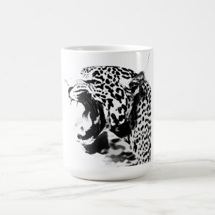 Caneca De Café Jaguar Rugindo