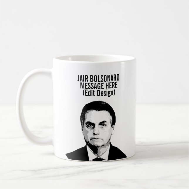 CANECA DE CAFÉ JAIR BOLSONARO PERSONALIZADO (Esquerda)