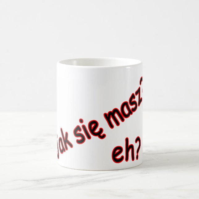 Caneca De Café Jak Sie Masz, hein? Ângulo (Centro)
