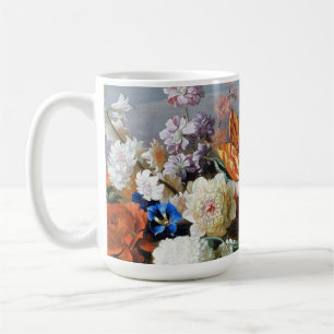 Caneca De Café Jakob Bogdani Tulips Peonies e outras Flores