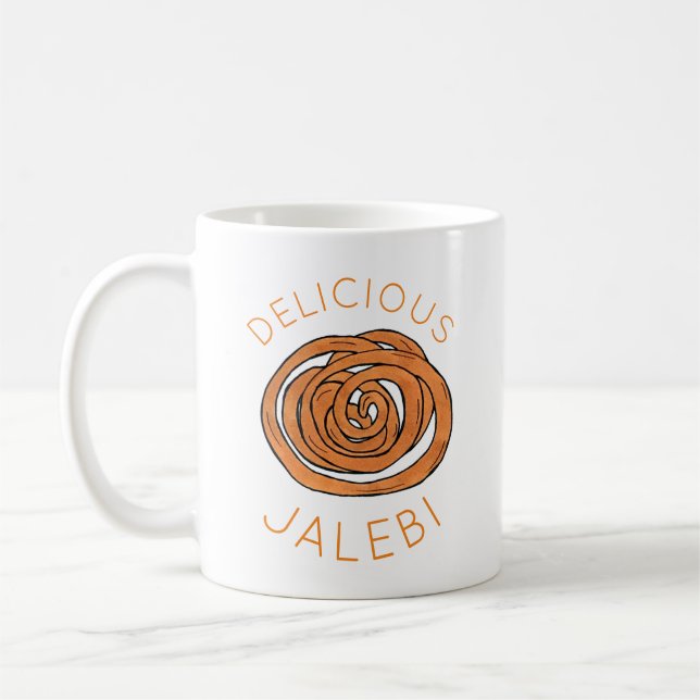 Caneca De Café Jalebi Comida de lanche sudeste asiático de Mithai (Esquerda)