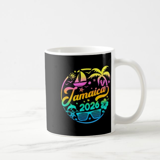 Caneca De Café Jamaica 2026 Family Vacation Beach Matching Group  (Direita)
