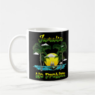 Caneca De Café Jamaica Beach Caribe Island No Problem