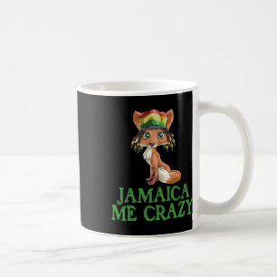 Caneca De Café Jamaican Me Crazy Flag Fox T Shirt Hair Engraçado 
