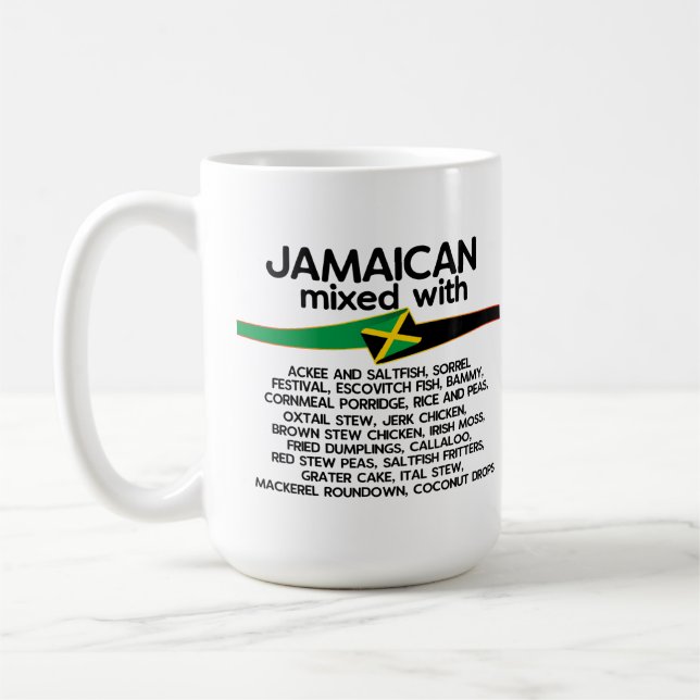 Caneca De Café Jamaicano misturado com Jamaica orgulhosa  (Esquerda)
