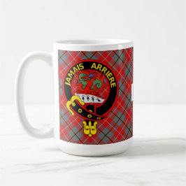 Caneca De Café "Jamais Arrière", Red Douglas Tartan