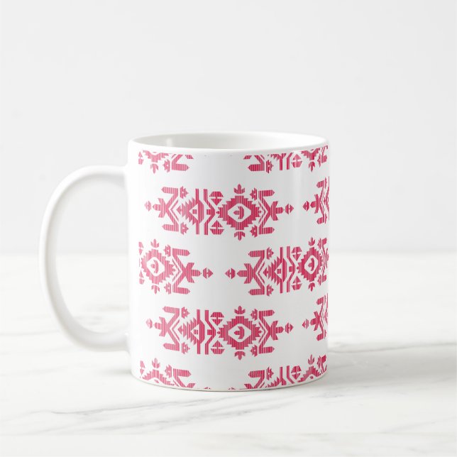 Caneca De Café Jamdani Print Folk Pattern (Esquerda)