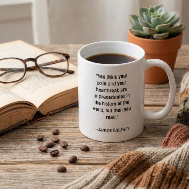 Caneca De Café James Baldwin Cita Mug (Criador carregado)