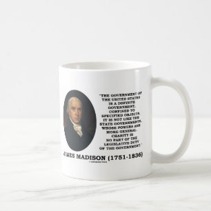 Caneca De Café James Madison Govt dos Estados Unidos especificou