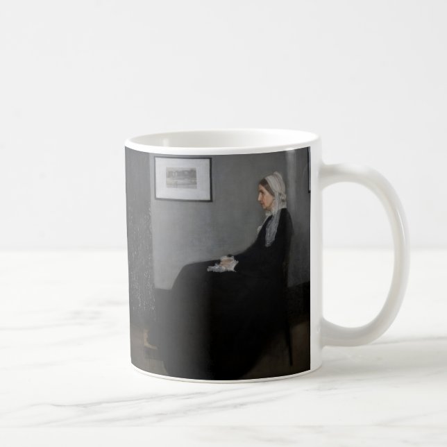 Caneca De Café James Whistler - Retrato da Mãe da Artista (Direita)