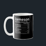 Caneca De Café JAMESON Nutrition Funny Birthday Nome Personalizad<br><div class="desc">JAMESON Nutrition Engraçado Aniversário Personalizado Nome Dif Idea</div>