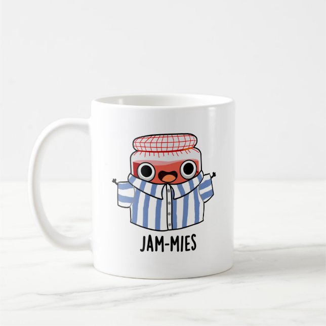 Caneca De Café Jammies Funny Pajama Jam Pun (Esquerda)