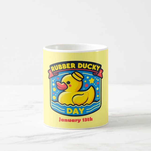 Caneca De Café Jan 13 - Rubber Ducky Day (Centro)