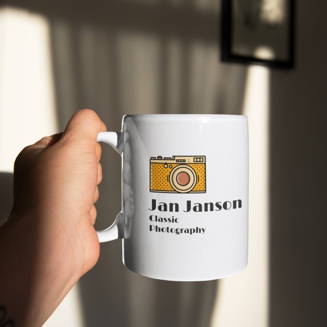Caneca De Café Jan Janson Classic Photografia (ou seu nome) (Criador carregado)