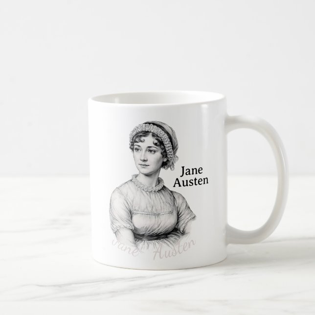 Caneca De Café Jane Austen (Direita)