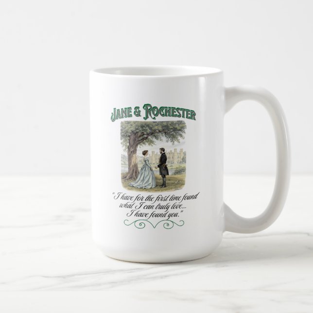 Caneca De Café Jane & Rochester Thornfield Hall Romantic Quote  (Direita)