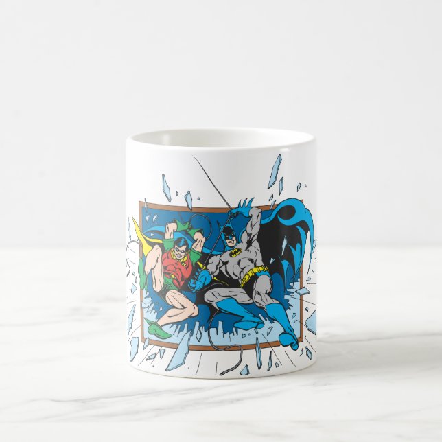 Caneca De Café Janela Batman & Robin Shatter (Centro)