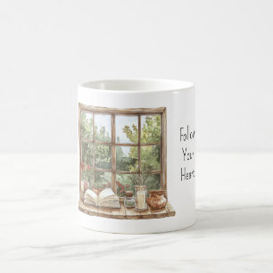Caneca De Café Janela das Rosas Vermelhas