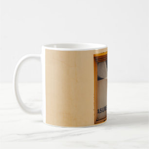 CANECA DE CAFÉ JANELA DE VIDRO COM MADEIRA MARCADA