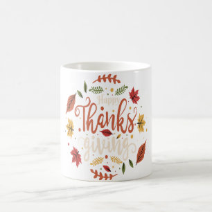 Caneca De Café Jantar de Ação de Graças Festa em Família Férias p