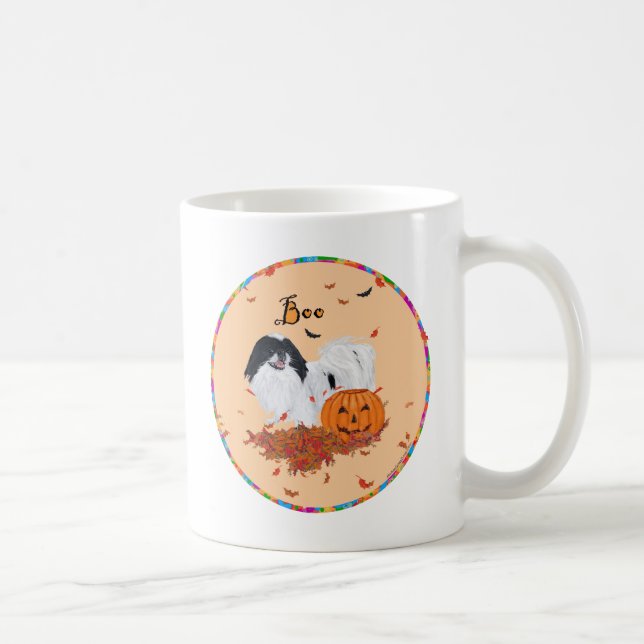 Caneca De Café Japanese Chin Halloween (Direita)