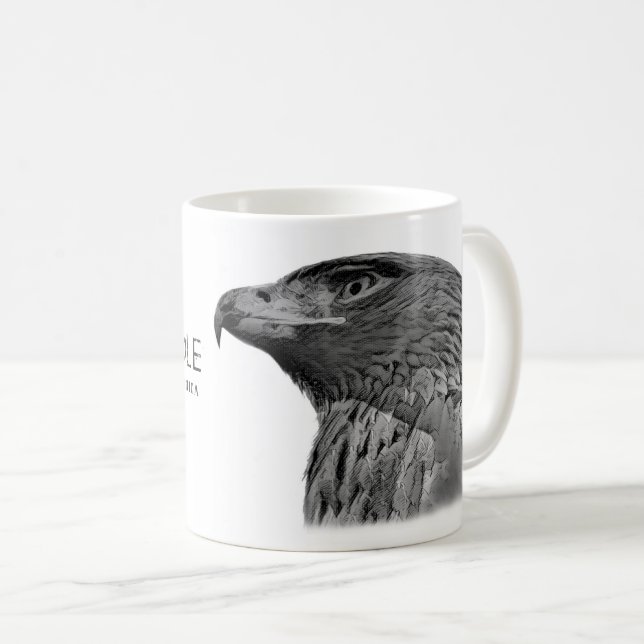 Caneca De Café Japanese Golden Eagle (Frente Esquerda)