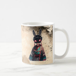 Caneca De Café Japanese Rabbit Mask Kimono Mug
