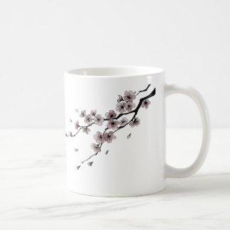 Caneca De Café Japanese Samurai × Sakura Ink Art