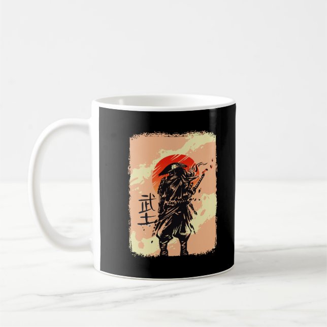 Caneca De Café Japonês Artes Marciais Samurai Japonês (Esquerda)